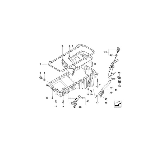 Genuine BMW 11137800624 E39 E38 E53 Torx Bolt M8X80 (Inc. X5 3.0d, 745d & 730d) | ML Performance UK Car Parts