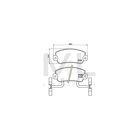 Brembo P 23 031 Brake Pad Set | ML Performance Car Parts