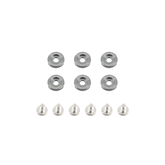 Mishimoto MMFW-SM-6GM Small Fender Washer Kit (6pcs) - Gunmetal