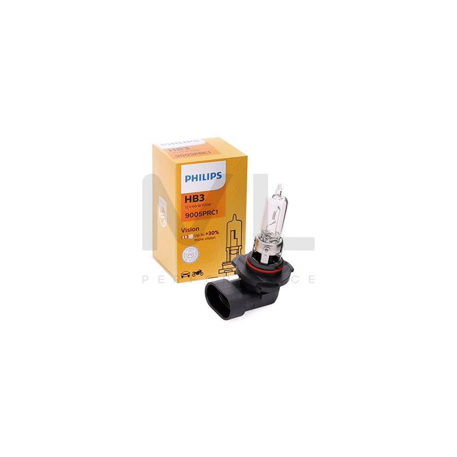 PHILIPS Vision 9005PRC1 Bulb, spotlight HB3 12V 60W P20d Halogen | ML Performance Car Parts