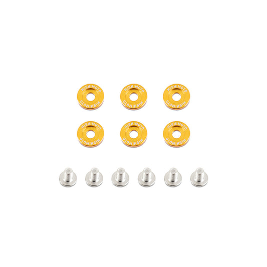 Mishimoto MMFW-SM-6GD Small Fender Washer Kit (6pcs) - Gold