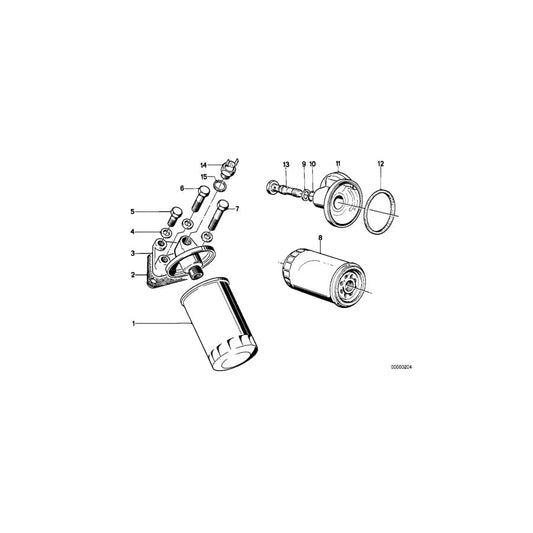 Genuine BMW 11421278059 E12 E30 E21 Oil Filter 30 BAR (Inc. 518i, 320i & 318i) | ML Performance UK Car Parts