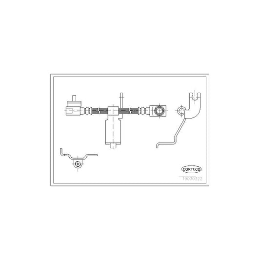 Corteco 19030322 Brake Hose For Ford Transit | ML Performance UK