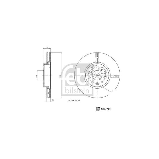 Febi Bilstein 184699 Brake Disc