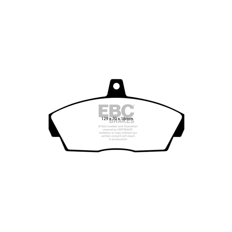 EBC PD01KF807 Land Rover Freelander Greenstuff Front Brake Pad & Plain Disc Kit  2 | ML Performance UK Car Parts