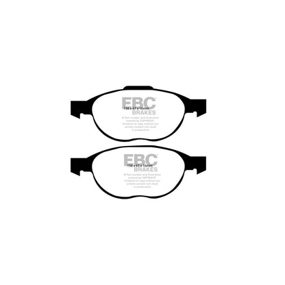 EBC PDKF737 Ford Ultimax Front Brake Pad & Plain Disc Kit - ATE Caliper (Inc. C-Max Mk2 & Focus Mk3) 2 | ML Performance UK Car Parts