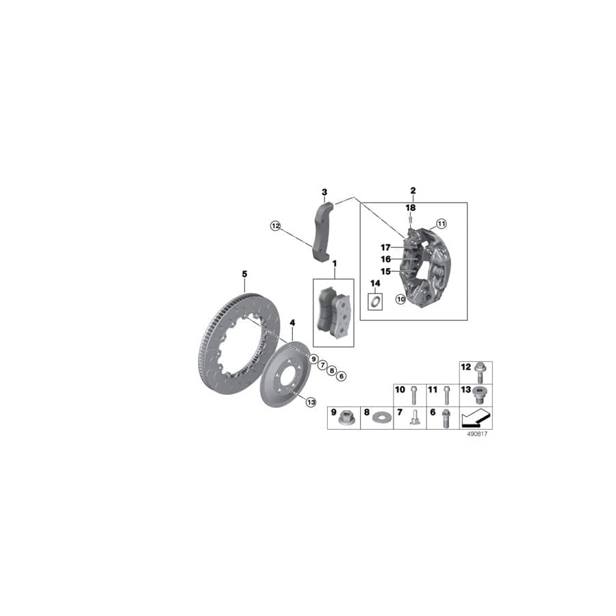 Genuine BMW 34108428076 Brake Pad RCP177 ENDURAN. (Inc. M4 GT4 & M6 GT3) | ML Performance UK Car Parts
