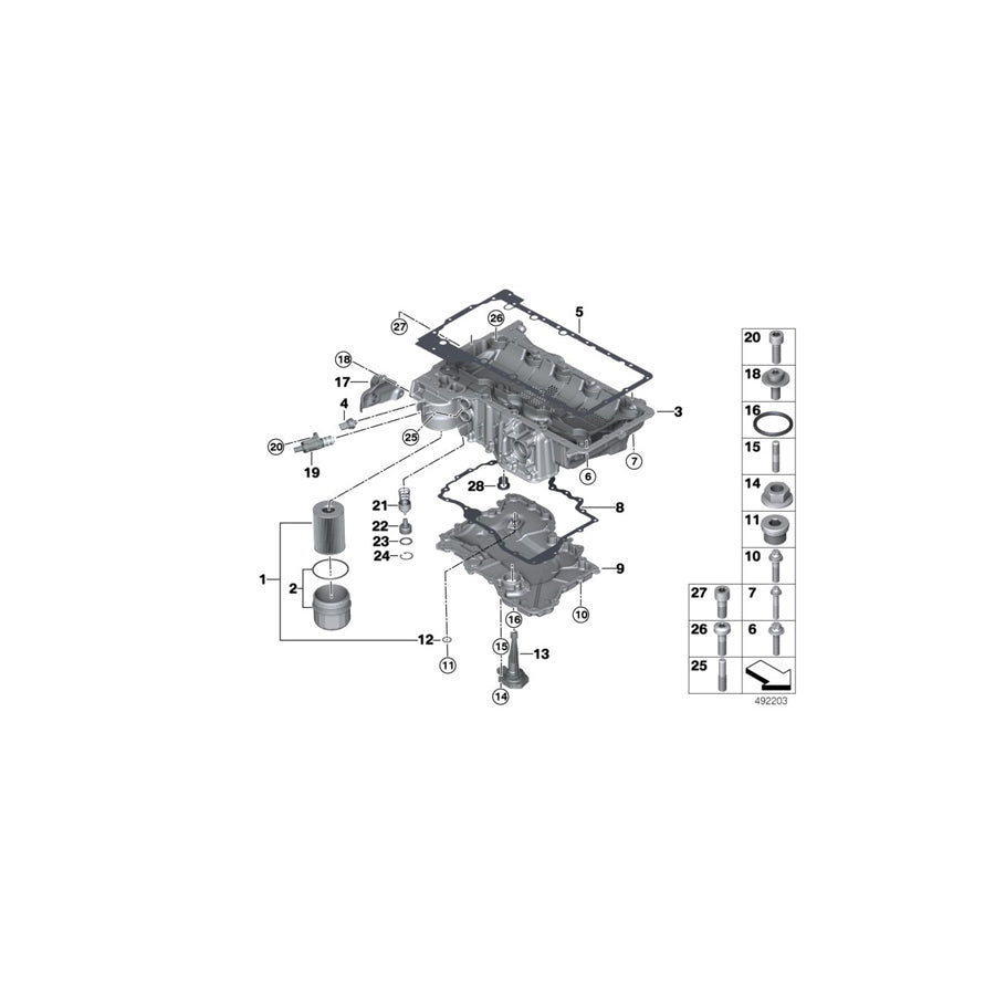 Genuine BMW 11137852271 F91 F93 F92 Oil Pan (Inc. M5 & M8) | ML Performance UK Car Parts
