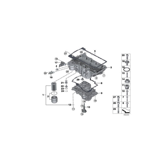 Genuine BMW 11137852271 F91 F93 F92 Oil Pan (Inc. M5 & M8) | ML Performance UK Car Parts