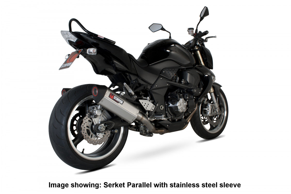 Scorpion RKA79CEO Kawasaki Z1000 Serket Parallel Slip-On (Pair) - Carbon Fibre Sleeve | ML Performance UK UK