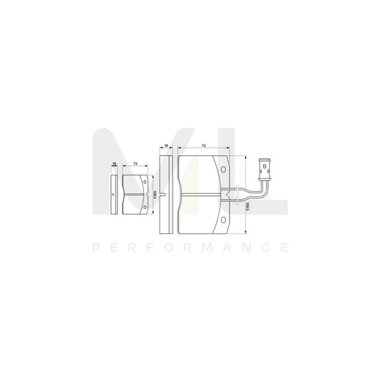 Bosch 0986424145 Brake Pad Set For Iveco Daily BP063 | ML Performance Car Parts