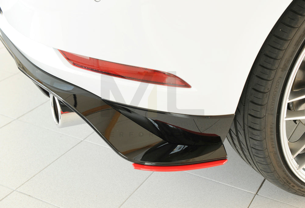 Rieger 00059519 VW Mk7 Golf GTI-TCR Rear Side Splitter 5 | ML Performance UK Car Parts