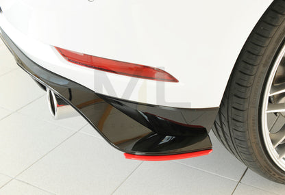 Rieger 00059519 VW Mk7 Golf GTI-TCR Rear Side Splitter 5 | ML Performance UK Car Parts