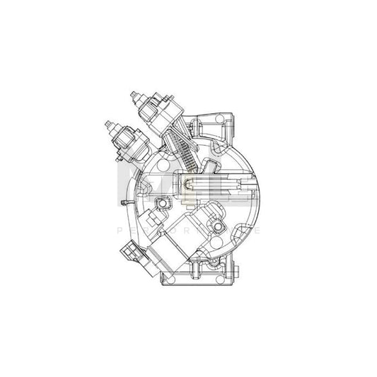 MAHLE ORIGINAL ACP 556 000P Compressor, air conditioning for FORD FOCUS PAG 46 YF, Refrigerant: R 1234yf, R 134a, with seal ring, without oil drain plug | ML Performance Car Parts