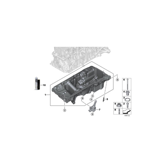 Genuine BMW 11138053424 Oil Pan (Inc. X3 M & X4 M) | ML Performance UK Car Parts