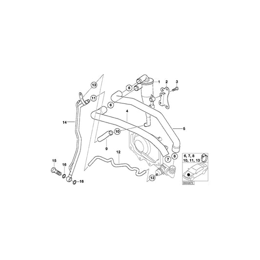 Genuine BMW 11138025817 E52 Oilreturnpipe (Inc. ALPINA V8) | ML Performance UK Car Parts