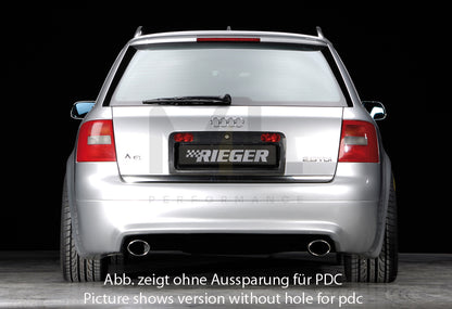 Rieger 00055307 Audi 4B A6 Rear Diffuser - S6-Look 3 | ML Performance UK Car Parts