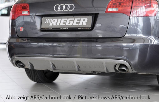 Rieger 00055336 Audi 4F A6 Rear Diffuser 1 | ML Performance UK Car Parts