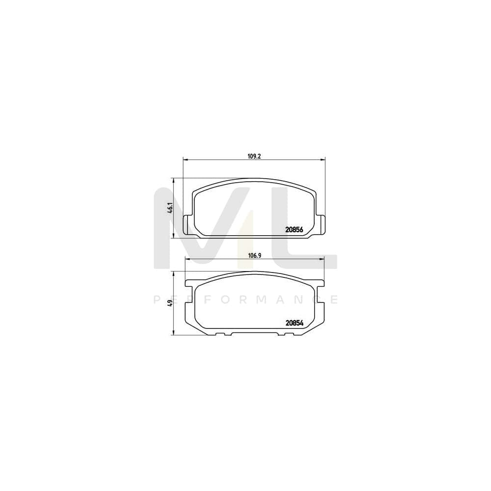 Brembo P 83 005 Brake Pad Set Excl. Wear Warning Contact | ML Performance Car Parts