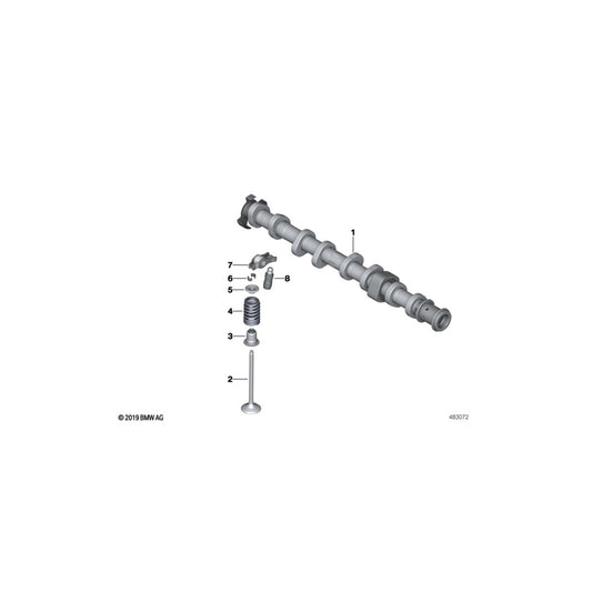 Genuine BMW 11348603910 F39 M I12 Exhaust Valve 28,5/5,95mm (Inc. X2 M35iX, M135iX & M235iX) | ML Performance UK Car Parts