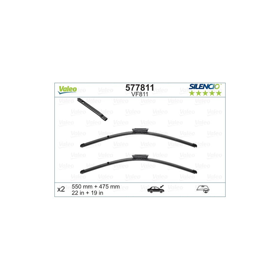 Valeo 577811 Wiper Blade | ML Performance UK Car Parts