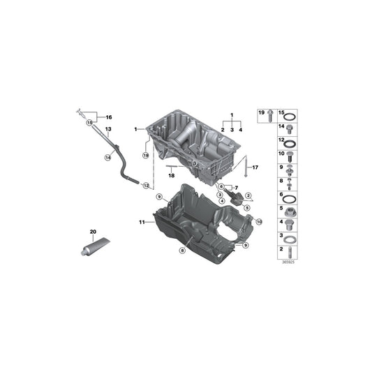 Genuine BMW 11138517161 F15 Oil Pan (Inc. X5 25d & X5 25dX) | ML Performance UK Car Parts