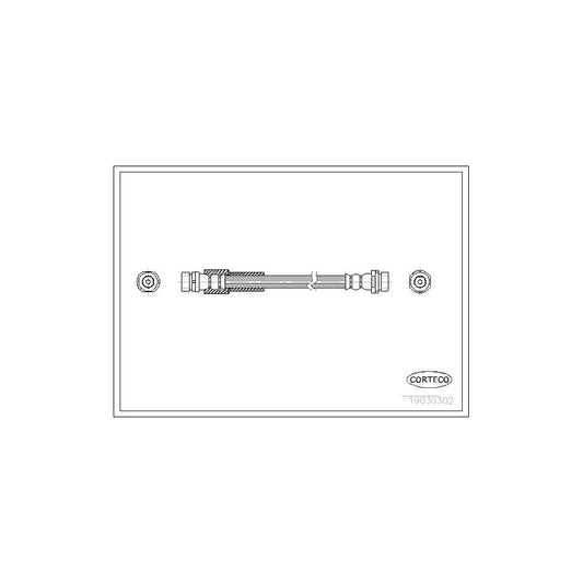 Corteco 19030302 Brake Hose For Ford Fiesta | ML Performance UK