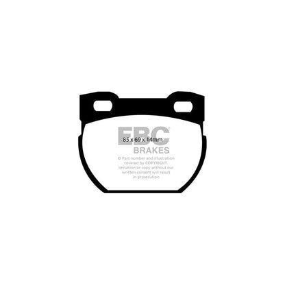 EBC PD04KR008 Land Rover Defender 110/130 Bluestuff Rear Brake Pad & Plain Disc Kit - Lockheed Caliper 2 | ML Performance UK Car Parts