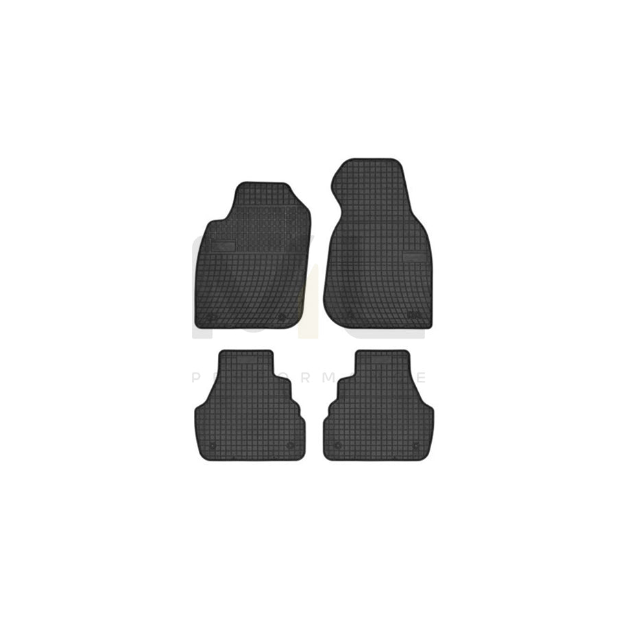 FROGUM Tailored 0723 Floor mat set for AUDI A6 Elastomer, Front and Rear, Quantity: 4, Black | ML Performance Car Parts