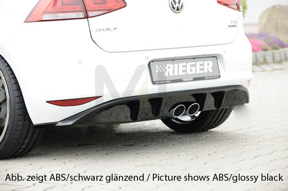 Rieger 00059559 VW Mk7 Golf Rear Diffuser 1 | ML Performance UK Car Parts