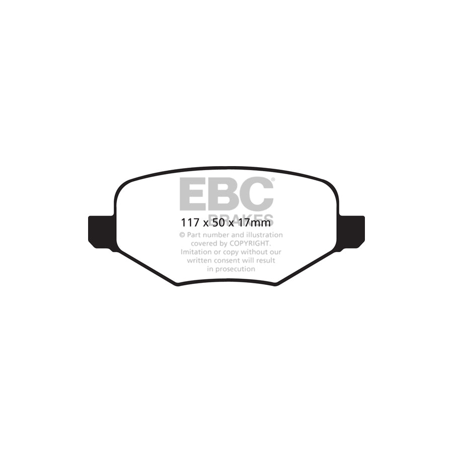 EBC DP41826R Ford Yellowstuff Rear Brake Pads (Inc. Edge & Flex) 2 | ML Performance UK Car Parts