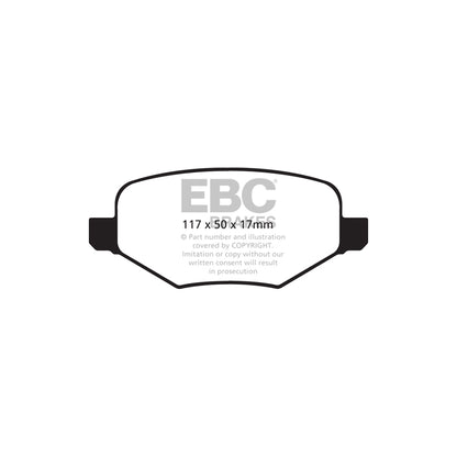 EBC DP41826R Ford Yellowstuff Rear Brake Pads (Inc. Edge & Flex) 2 | ML Performance UK Car Parts