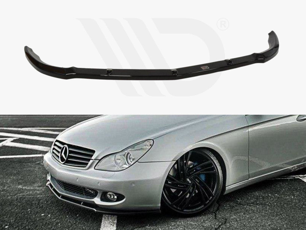 Maxton Design ME-CLS-C219-FD1T Front Splitter Mercedes CLS C219 Standard Bumper (2004-2008) | ML Performance UK Car Parts