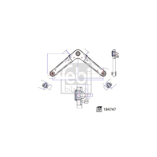 Febi Bilstein 184747 Suspension arm For Jeep Cherokee III (Kj)