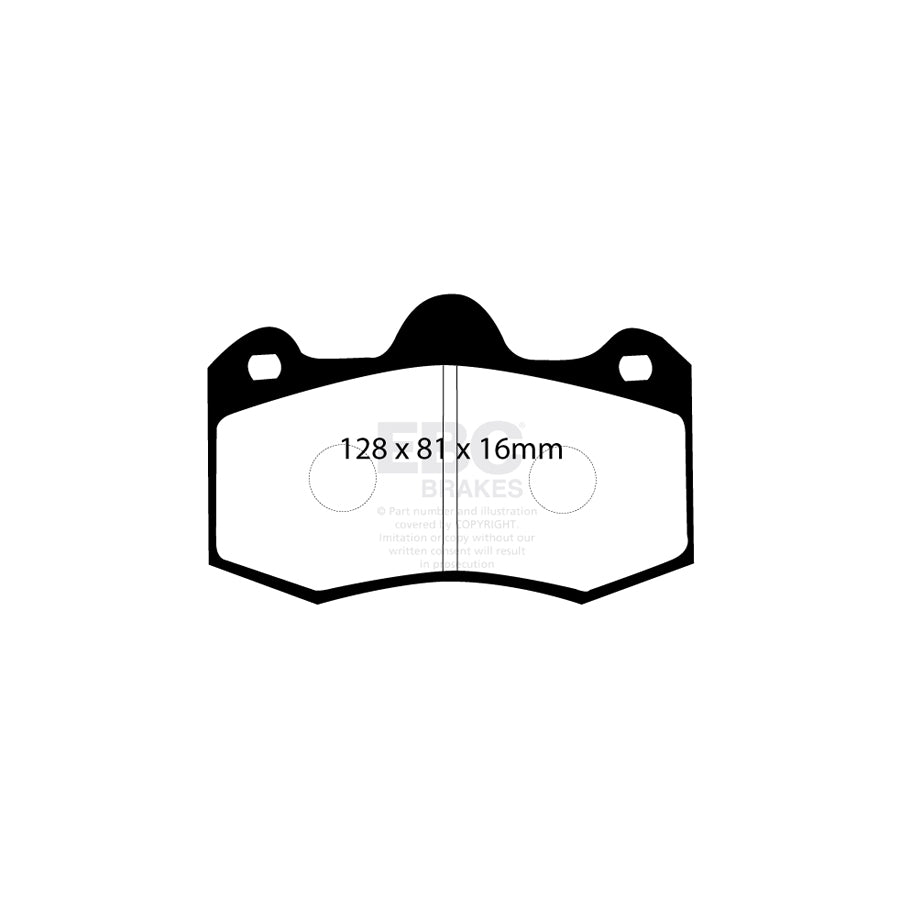 EBC DP4036R Holden Morgan Renault Seat Yellowstuff Front/Rear Brake Pads - AP/Girling/TRW Caliper 2 | ML Performance UK Car Parts