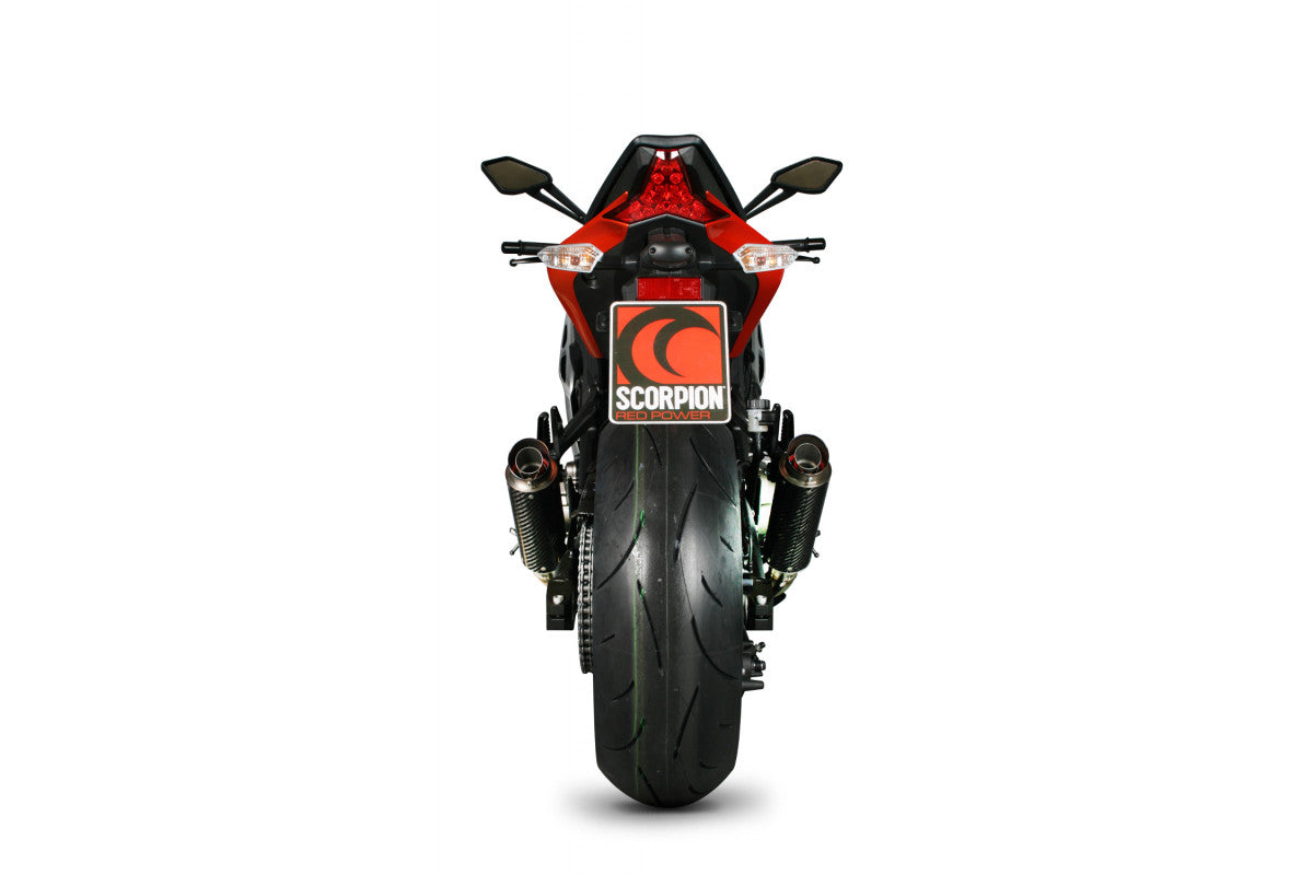 Scorpion KA1008CEM Kawasaki Z1000 Rp1-Gp Slip-On (Pair) - Carbon Fibre Sleeve | ML Performance UK UK