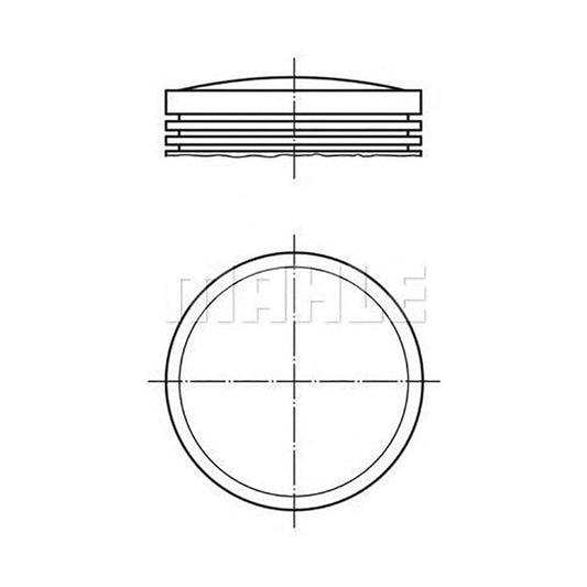 MAHLE ORIGINAL 008 56 00 Piston for FIAT 131 76 mm, with piston rings | ML Performance Car Parts