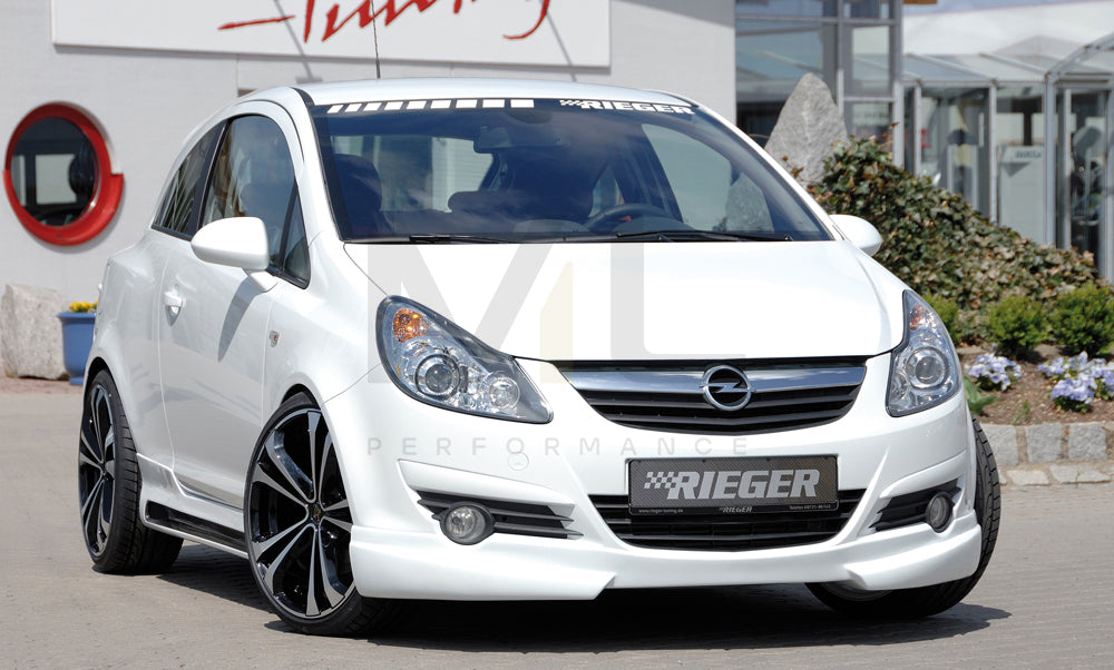 Rieger 00058940 Opel Corsa D Front Splitter 5 | ML Performance UK Car Parts