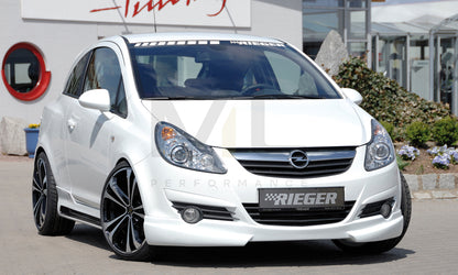 Rieger 00058940 Opel Corsa D Front Splitter 5 | ML Performance UK Car Parts