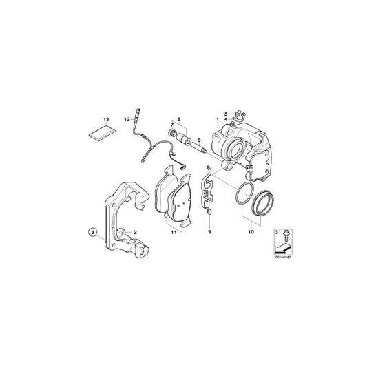 Genuine BMW 34116776786 E70 F16 E71 Caliper Housing Right (Inc. X6 50iX 4.4, X6 35iX & X5 4.8i) | ML Performance UK