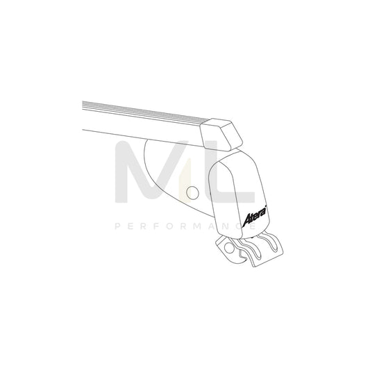 ATERA SIGNO 044126 Roof bars for open roof rails, 100, 110 cm, 100 kg, Steel | ML Performance Car Parts