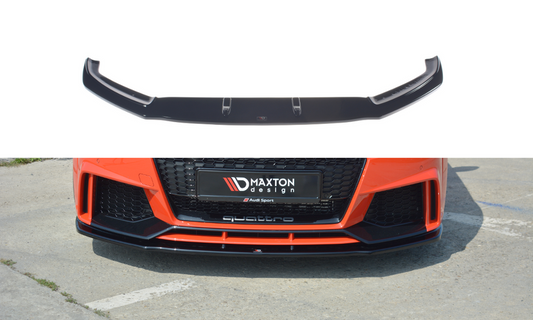 Maxton Design AU-TT-3-RS-FD1T Front Splitter V.1 Audi TT RS 8S | ML Performance UK Car Parts