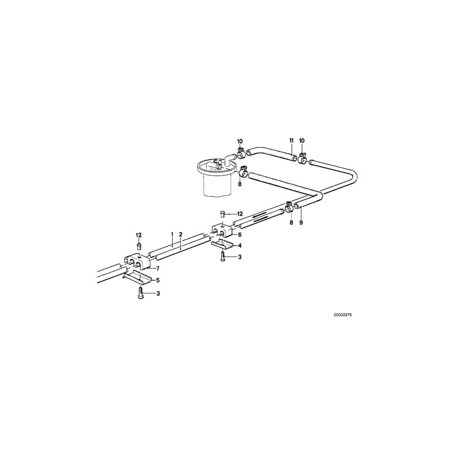 Genuine BMW 16121155060 E38 E31 E28 Holder (Inc. 730iL, L7 & 320i) | ML Performance UK Car Parts