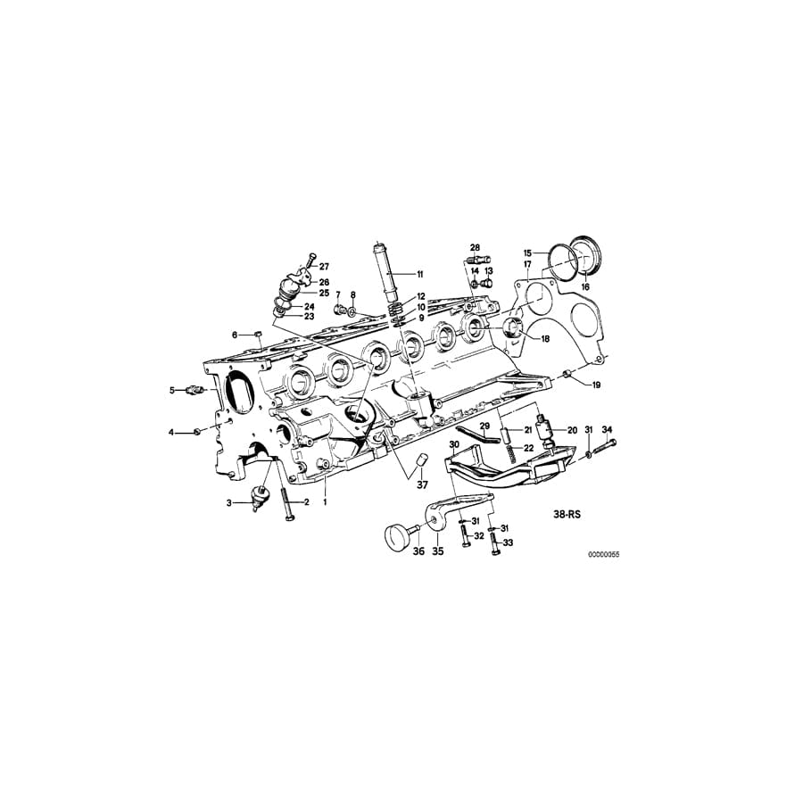 Genuine BMW 11141286342 E30 E34 E28 Bowl Reinforcement (Inc. 524td, 325e & 325i) | ML Performance UK Car Parts