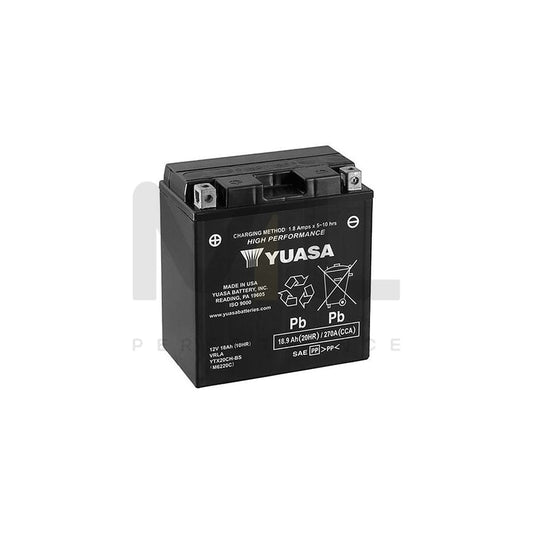 Yuasa YTX20CH-BS 12V High Performance Maintenance Free Motorbike & Motorcycle Battery | ML Performance UK Car Parts