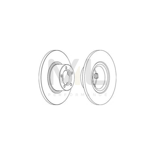 FERODO DDF077-1 Brake Disc Solid | ML Performance Car Parts