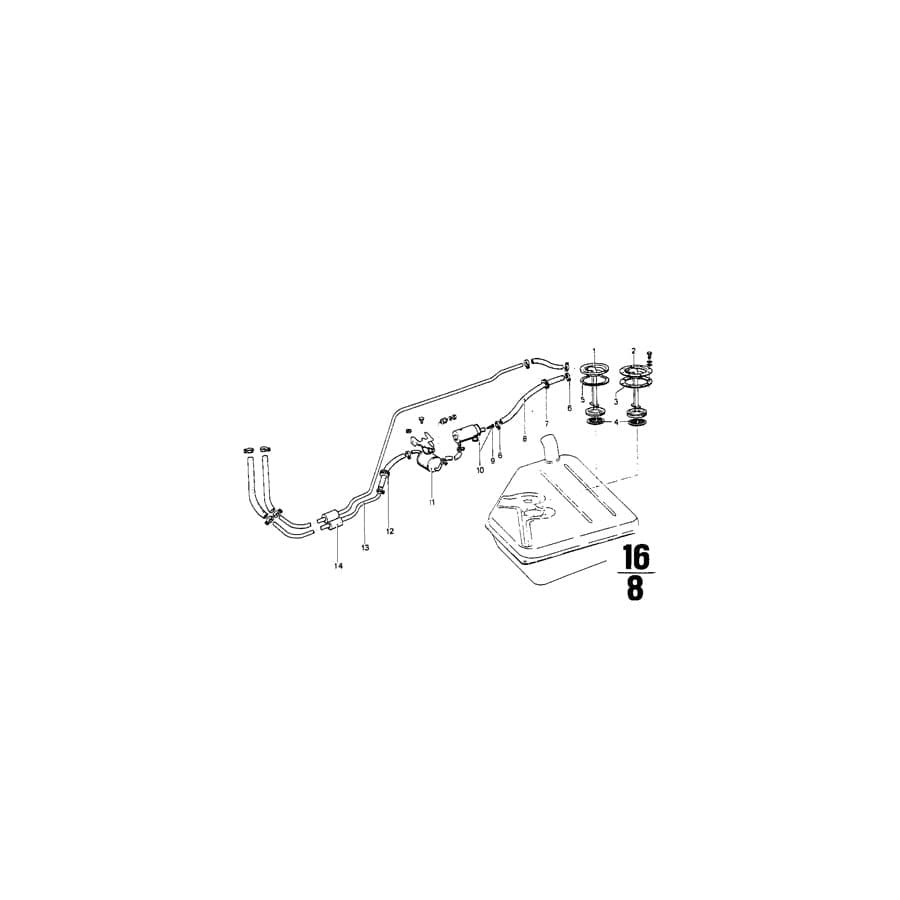 Genuine BMW 16121106983 E12 Fuel Filter (Inc. 3.0Si, 3.3Li & 3.0CSi) | ML Performance UK Car Parts