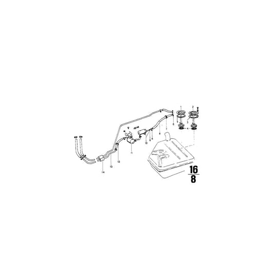 Genuine BMW 16121106983 E12 Fuel Filter (Inc. 3.0Si, 3.3Li & 3.0CSi) | ML Performance UK Car Parts