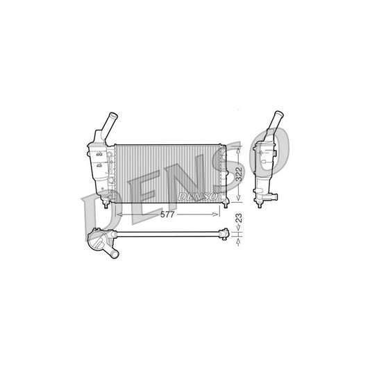Denso DRM13006 Drm13006 Engine Radiator For Lancia Y (840) | ML Performance UK