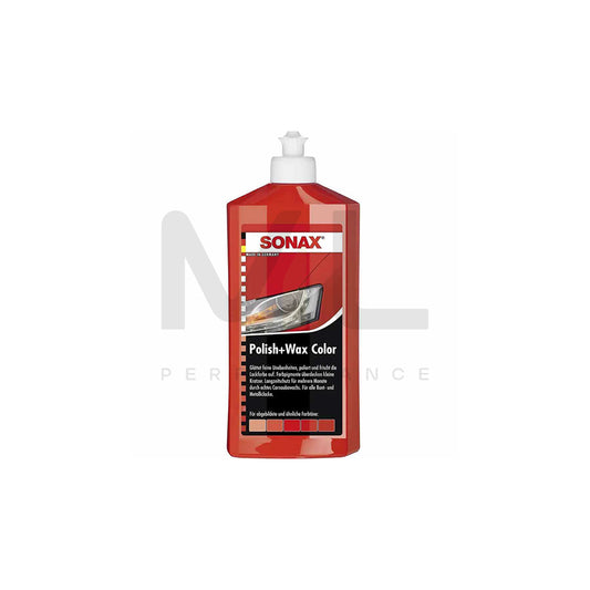 Sonax Polish + Wax COLOR Red 250ml | ML Performance Car Care